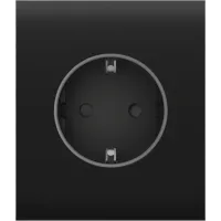 Ajax CenterCover (basic) Type F Black Центральная розетка в дизайне Ajax